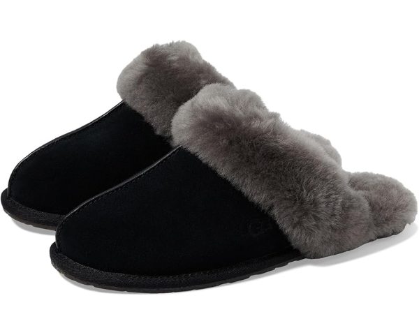 Women s UGG Scuffette in Black Grey Sale