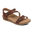 Aetrex Jillian Braided Backstrap Sandal (Women) - Walnut on Sale