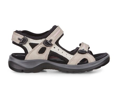 ECCO Yucatan Active Sandal (Women) - Atmosphere Ice White Black For Cheap