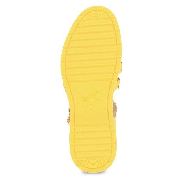 Dansko Women s Roxie Sandal - Yellow Nappa Discount