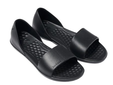 Joybees Women s Friday Flat Sandal - Black For Discount