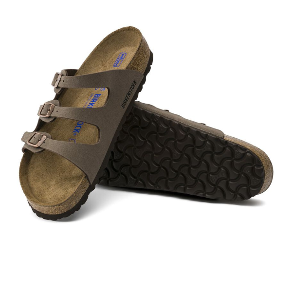 Birkenstock Florida Soft Footbed Slide Sandal (Women) - Mocha Birkibuc Online now