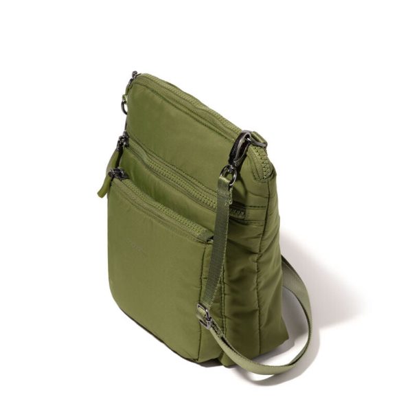 Baggallini Modern Pocket Crossbody - Sage Puff For Cheap