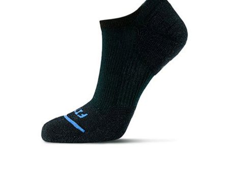 FITS F3200 Light Cushion Runner No Show Sock (Unisex) - Black Online now