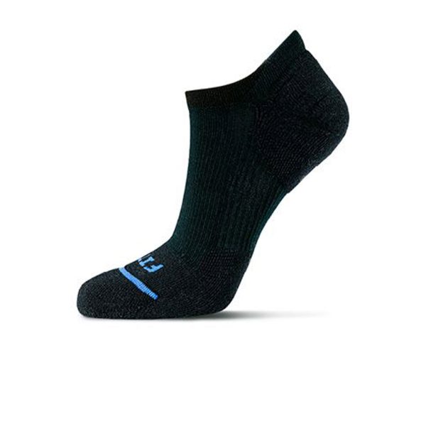 FITS F3200 Light Cushion Runner No Show Sock (Unisex) - Black Online now