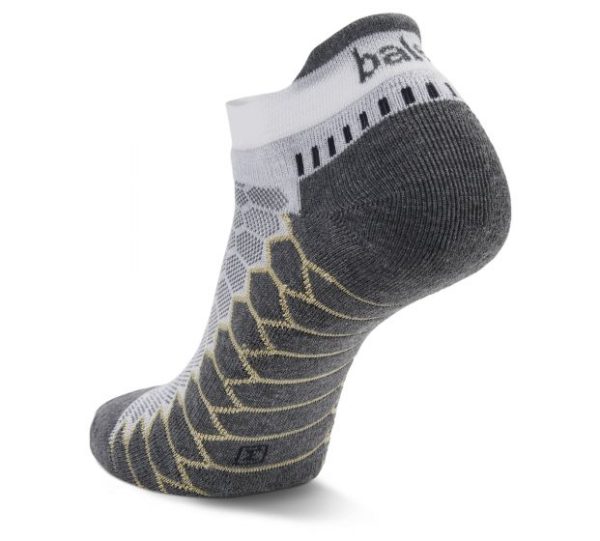 Balega Silver No-Show Tab Sock - White Grey on Sale