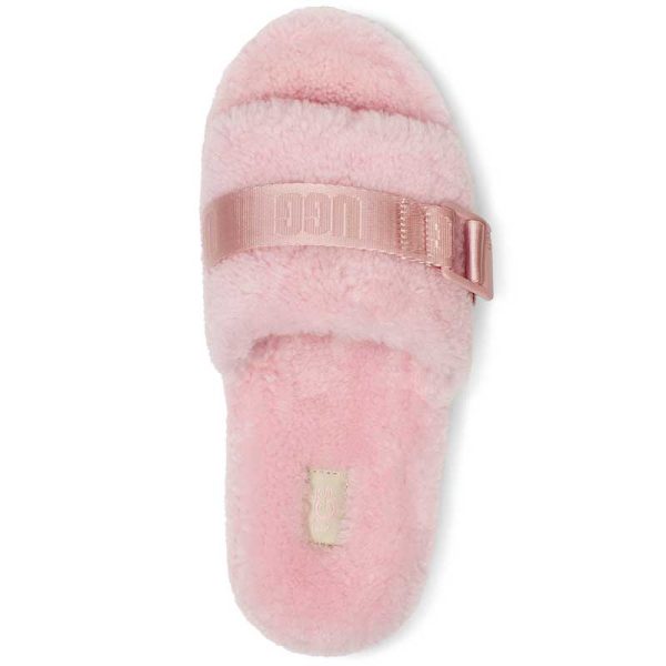 Women s Fluffita Slide - Black, Pink Blossom, Pink Cloud Discount