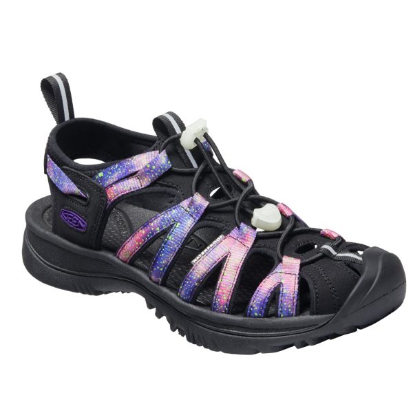 Keen Women s Whisper Sandal Black Purple (Glow in the Dark) - Women s For Discount