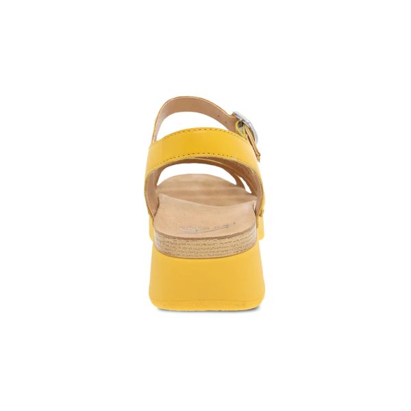 Dansko Women s Roxie Sandal - Yellow Nappa Discount