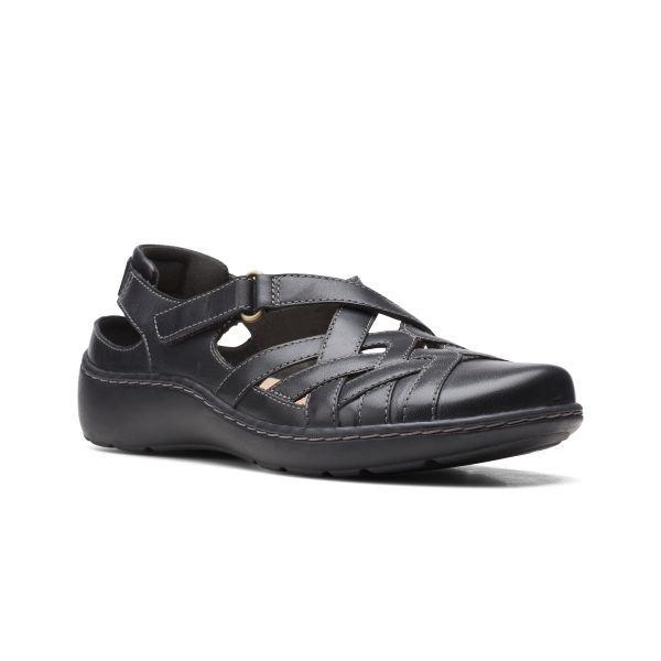 Clarks Women s Cora Dream - Black Leather For Cheap