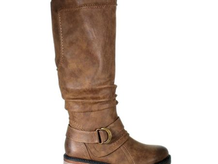 Wanderlust Fiona Wide Tall Boot (Women) - Dark Tan Online Hot Sale