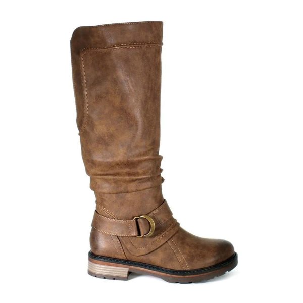 Wanderlust Fiona Wide Tall Boot (Women) - Dark Tan Online Hot Sale