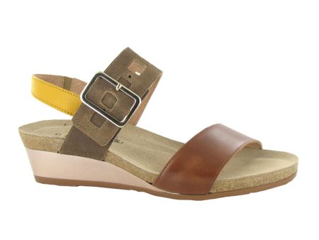 Naot Dynasty Wedge Sandal (Women) - Maple Brown Antique Brown Marigold Online Hot Sale