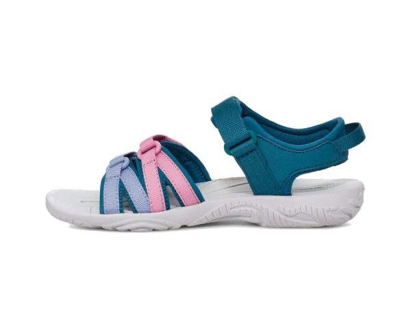 Teva Youth Tirra (Sizes Big Kids   4 - 7) - Blue Coral Multi Hot on Sale