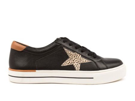 Ziera Alysia Wide Sneaker (Women) - Black-Scotch For Sale