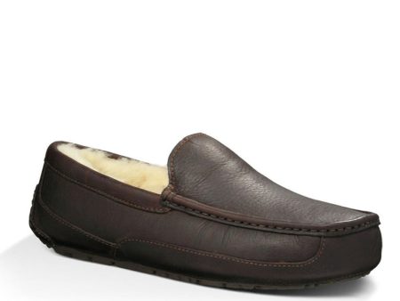 UGG® Men s Ascot Leather Slipper - Dark Spice on Sale