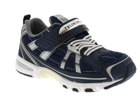 Tsukihoshi Kids  Storm (Sizes 8.5 - 1) - Navy Silver on Sale