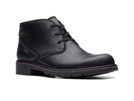 Men s Morris Peak Waterproof Chukka - Tumbled Black Online now