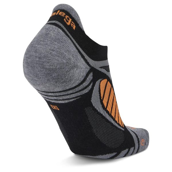 Balega Ultralight No Show Tab - Black Grey Heather Hot on Sale