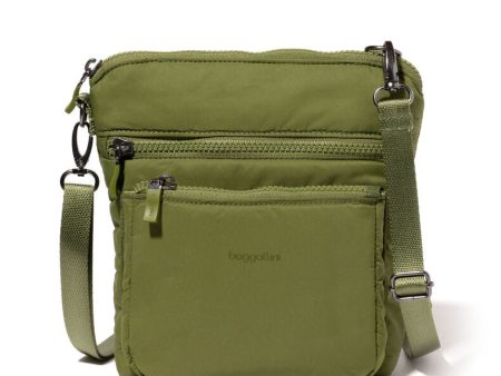 Baggallini Modern Pocket Crossbody - Sage Puff For Cheap