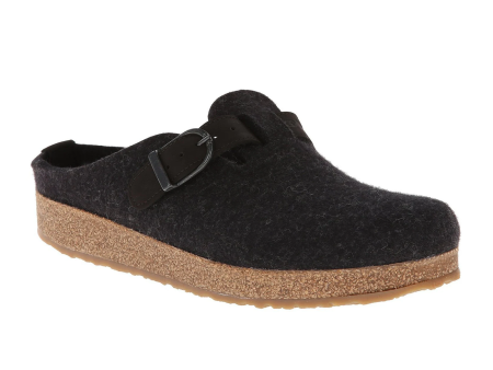 Haflinger GZB Clog (Unisex) - Charcoal Online Sale