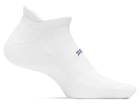 Feetures High Performance Ultra Light No Show Tab Sock - White Sale