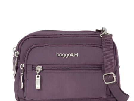 Baggallini Women s Triple Zip Bag - Misty Purple on Sale