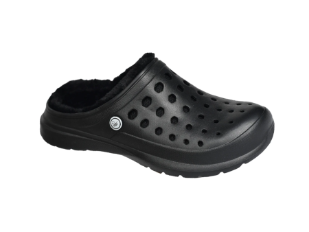 Unisex Cozy Lined Clog - Black For Sale