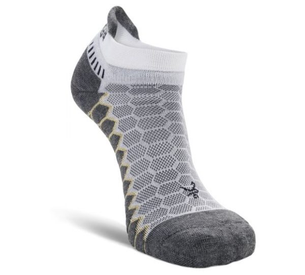 Balega Silver No-Show Tab Sock - White Grey on Sale