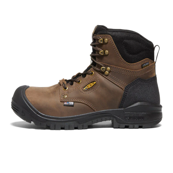 Keen Utility Independence 6  Waterproof Composite Toe Boot (Men) - Dark Earth Black Online Hot Sale