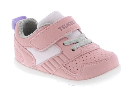 Tsukihoshi RACER Baby Shoes (Sizes 3.5 - 6.5) - Rose Pink For Discount