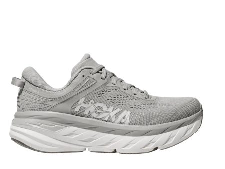 HOKA Men s Bondi 7 Sneaker - Harbor Mist White Discount