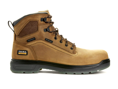 Ariat Turbo 6  Waterproof Carbon Toe Work Boot (Men) - Aged Bark Online Sale