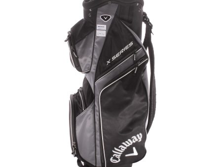 Callaway X Series Second Hand Cart Bag - Black Grey White Online Sale