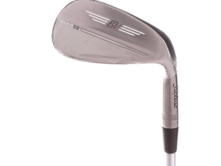 Titleist Vokey SM9 Brushed Steel Steel Men s Right Gap Wedge 50 Degree 08 Bounce F Grind Stiff - Dynamic Gold S400 For Sale