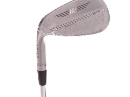 Titleist Vokey SM9 Brushed Steel Steel Men s Left Sand Wedge 1 2  Long 54 Degree 12 Bounce D Grind Wedge - BV Vokey Wedge Online Hot Sale